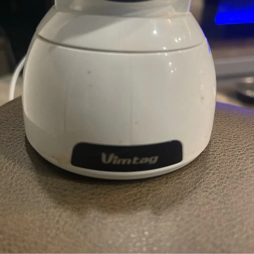 White and Black Digital Security Camera